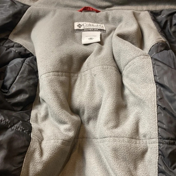 COLUMBIA Juniors Heavy Winter Fleece Lined Coat Size 14/16. Zipper pockets. - Picture 6 of 8